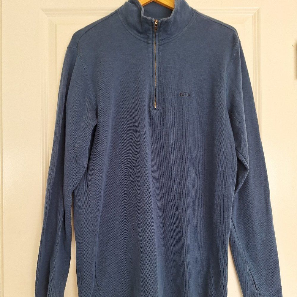 Oakley 1/4 Zip Long Sleeve Men's Athletic Activewear Pullover Size L/G